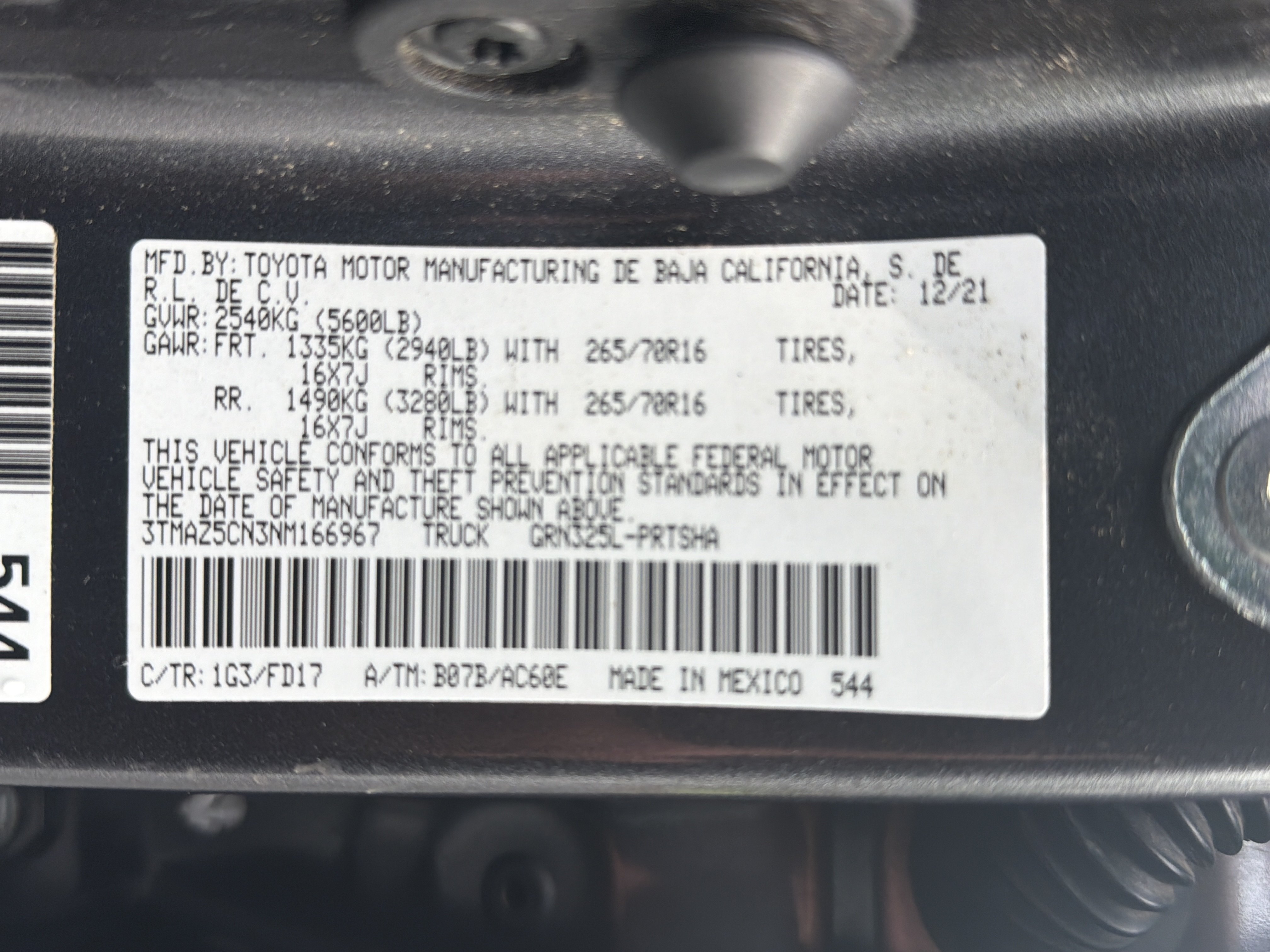 Used 2022 Toyota Tacoma TRD Off-Road w/ Technology Package RWD image 36