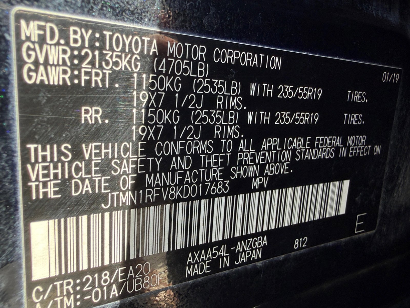 Used 2019 Toyota RAV4 Limited w/ Cold Weather Package AWD/4WD image 13
