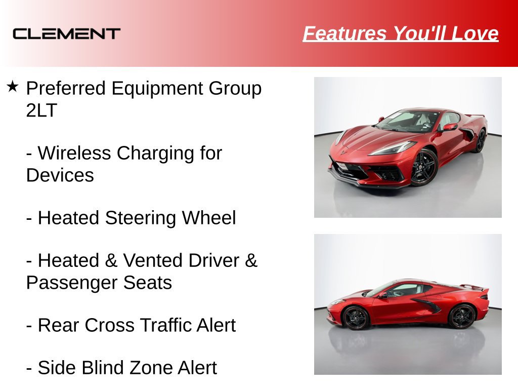 Used 2023 Chevrolet Corvette Stingray Preferred Cpe w/ Z51 Performance Package RWD image 29