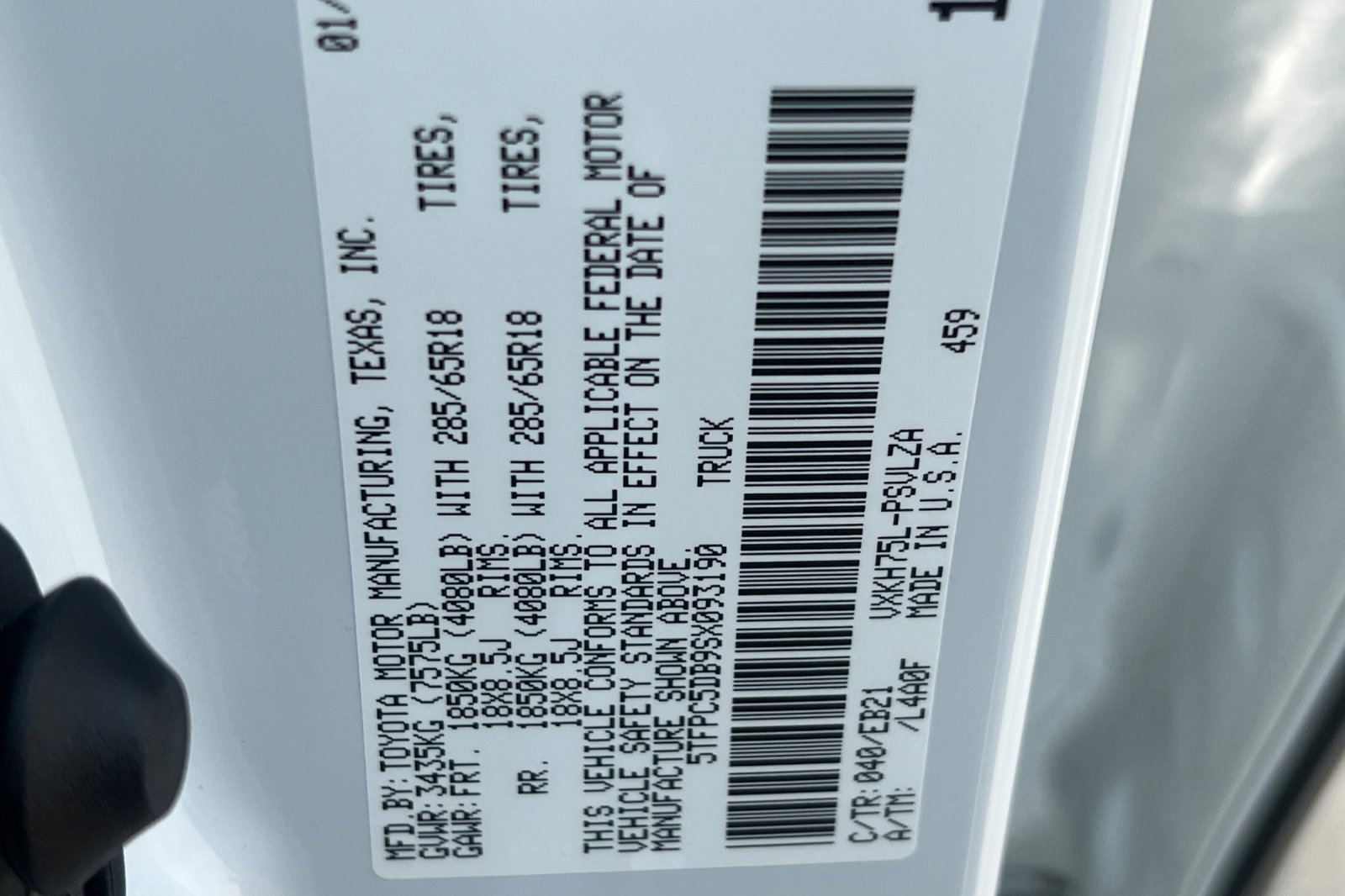 Used 2025 Toyota Tundra TRD Pro w/ TRD Performance Package (TMS) image 24