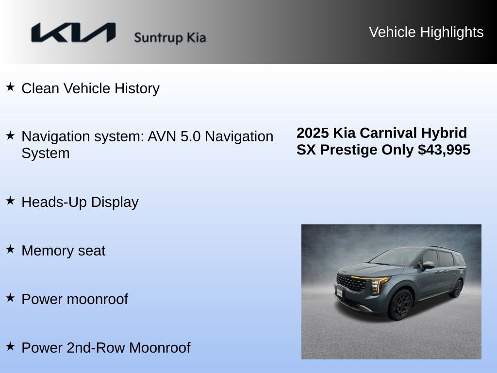 Used 2025 Kia Carnival SX Prestige image 8