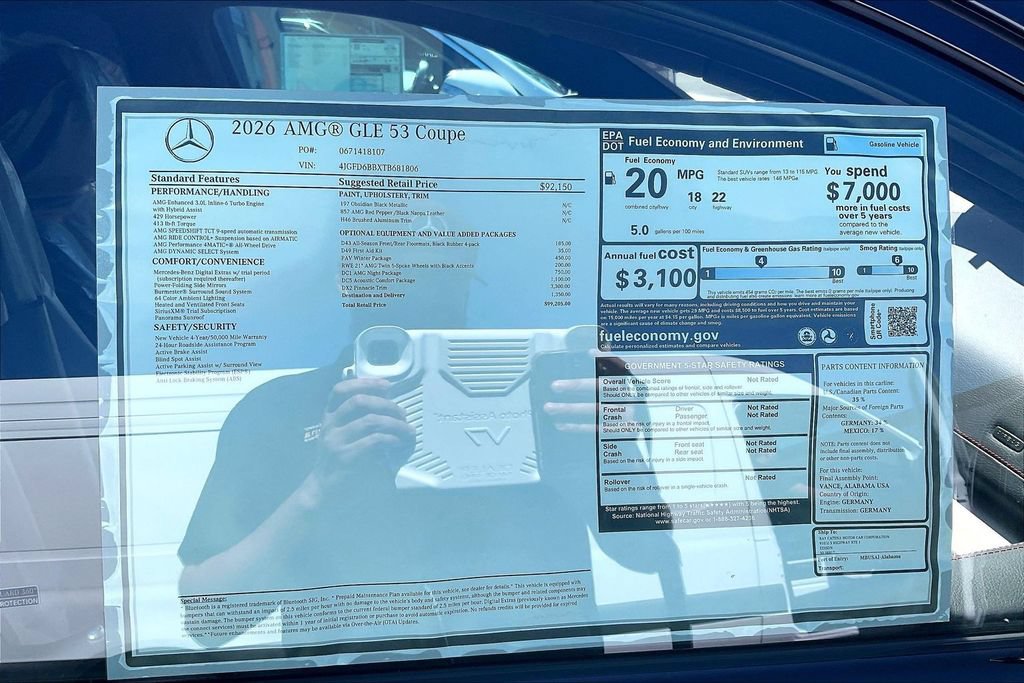 New 2026 Mercedes-Benz GLE 53 AMG 4MATIC Coupe image 12