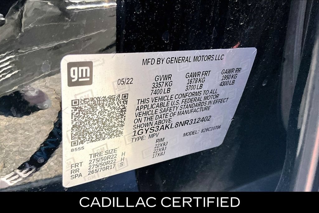 Used 2022 Cadillac Escalade Luxury RWD image 31