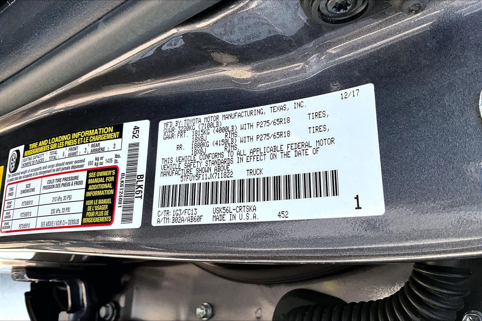 Used 2018 Toyota Tundra SR5 AWD/4WD image 36