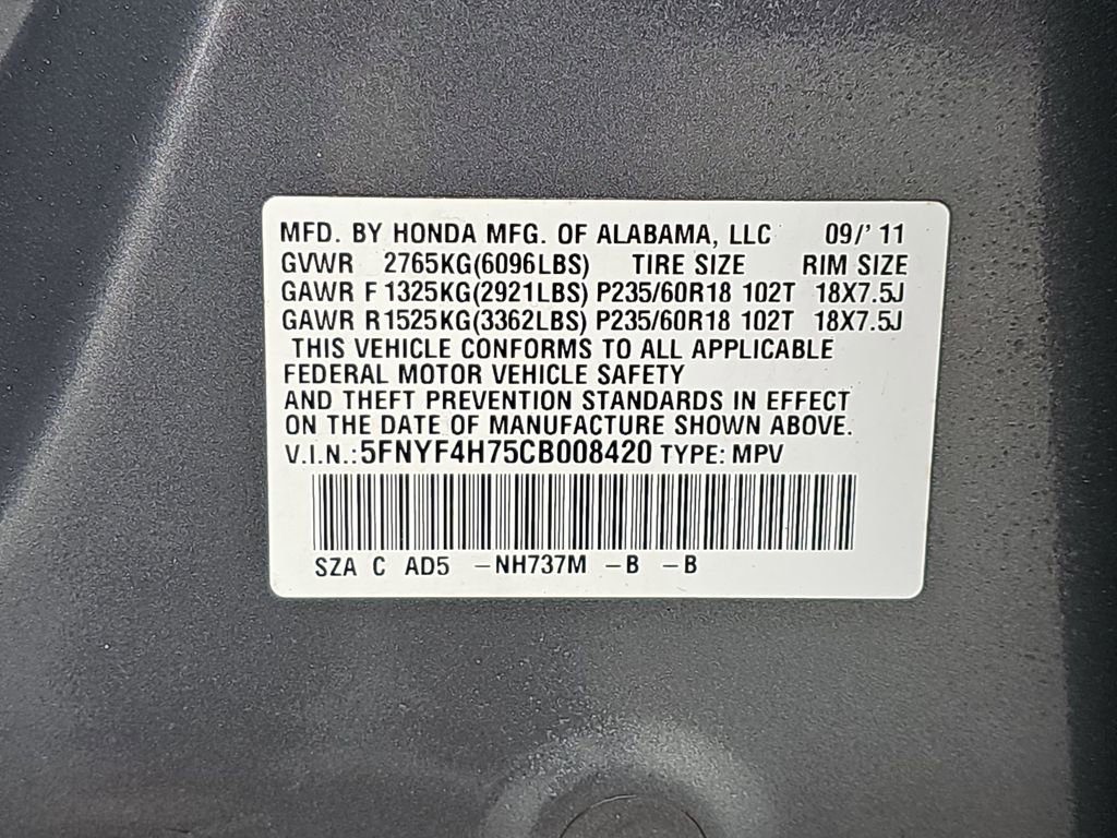 Used 2012 Honda Pilot EX-L image 39