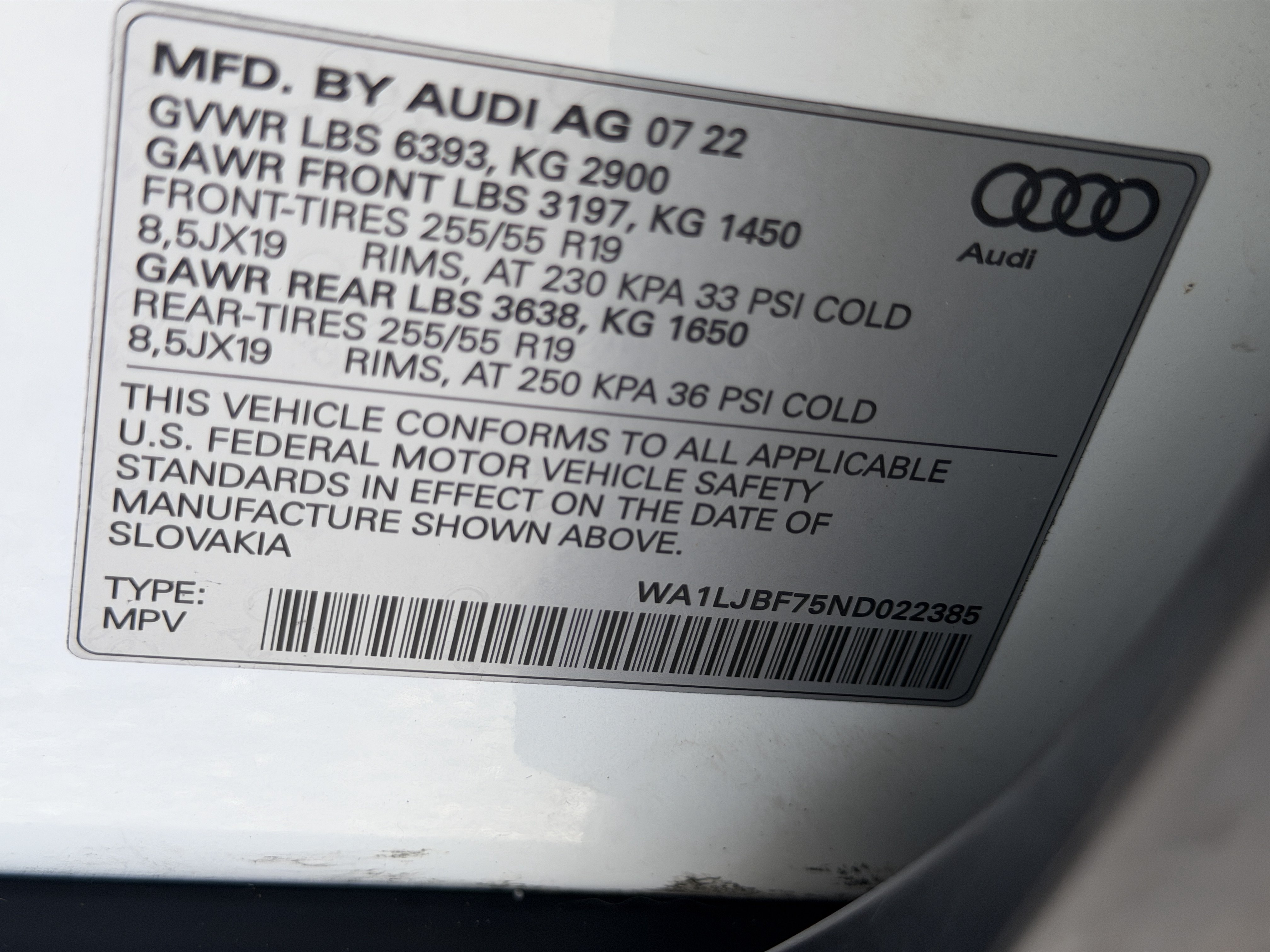 Certified 2022 Audi Q7 2.0T Premium Plus AWD/4WD image 38