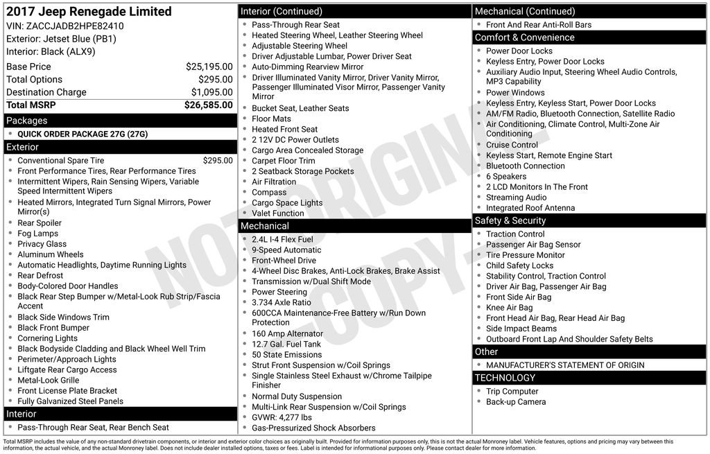 Used 2017 Jeep Renegade Limited image 8