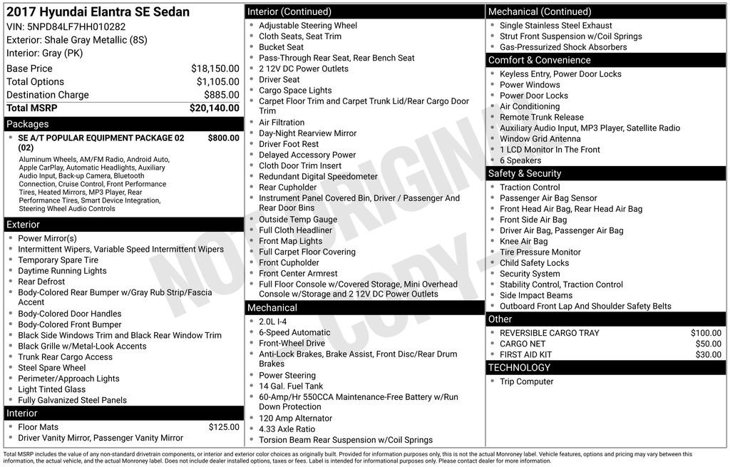 Used 2017 Hyundai Elantra SE image 28
