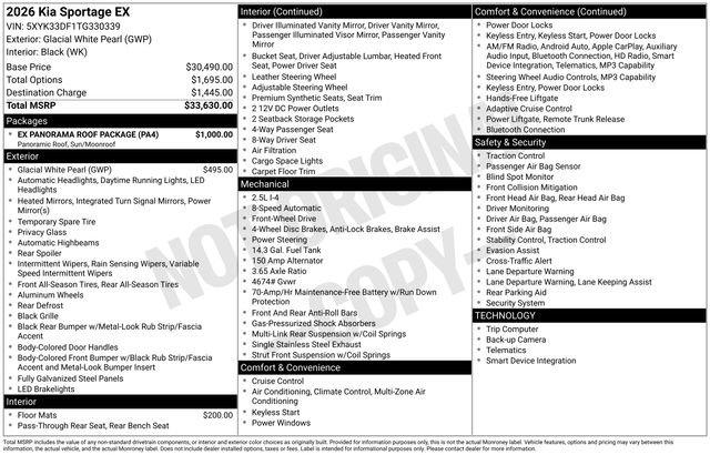 Used 2026 Kia Sportage EX w/ EX Panorama Roof Package image 40