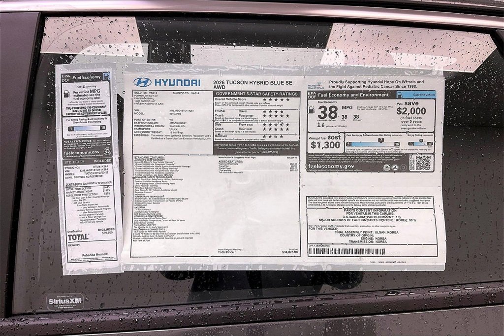 New 2026 Hyundai Tucson Blue SE w/ Tow & Go Package image 14