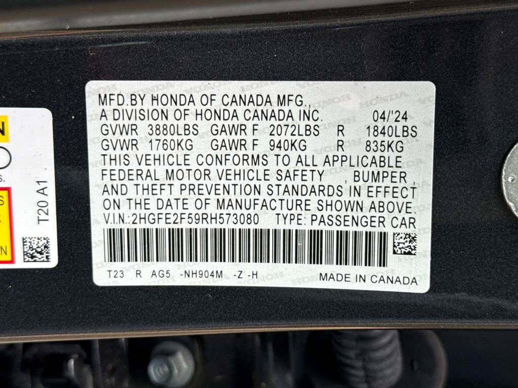 Used 2024 Honda Civic Sport image 30