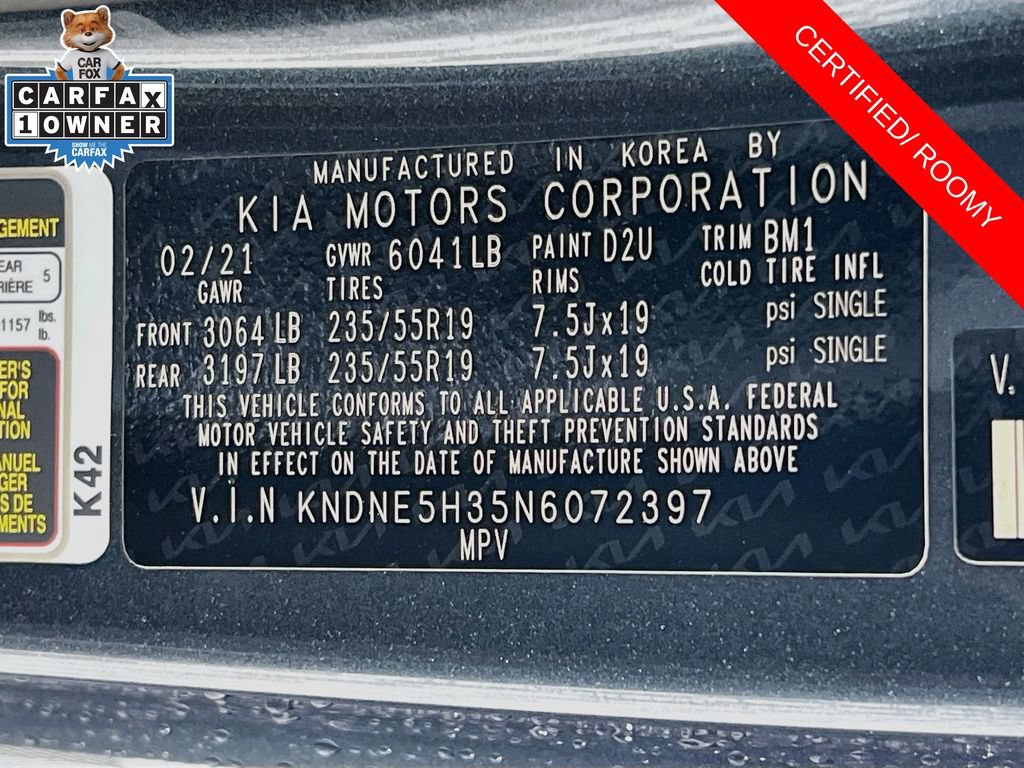 Certified 2022 Kia Carnival SX Prestige FWD image 14