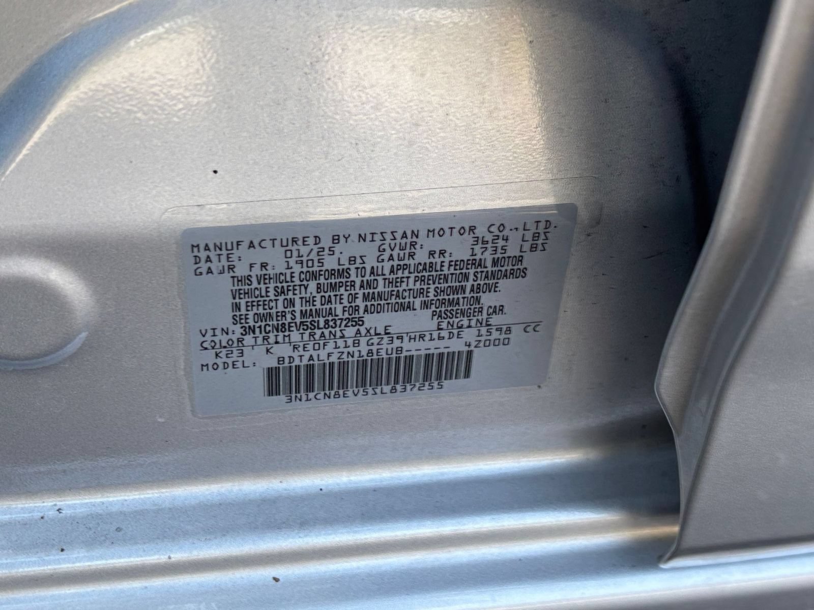 Used 2025 Nissan Versa SV FWD image 26