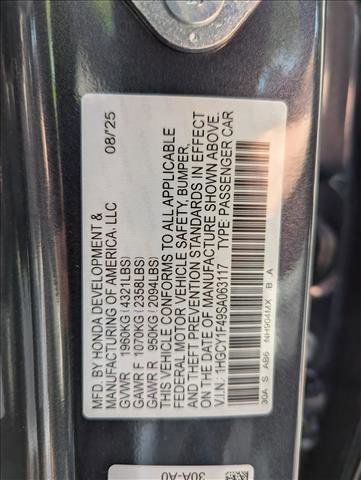 New 2025 Honda Accord SE image 17