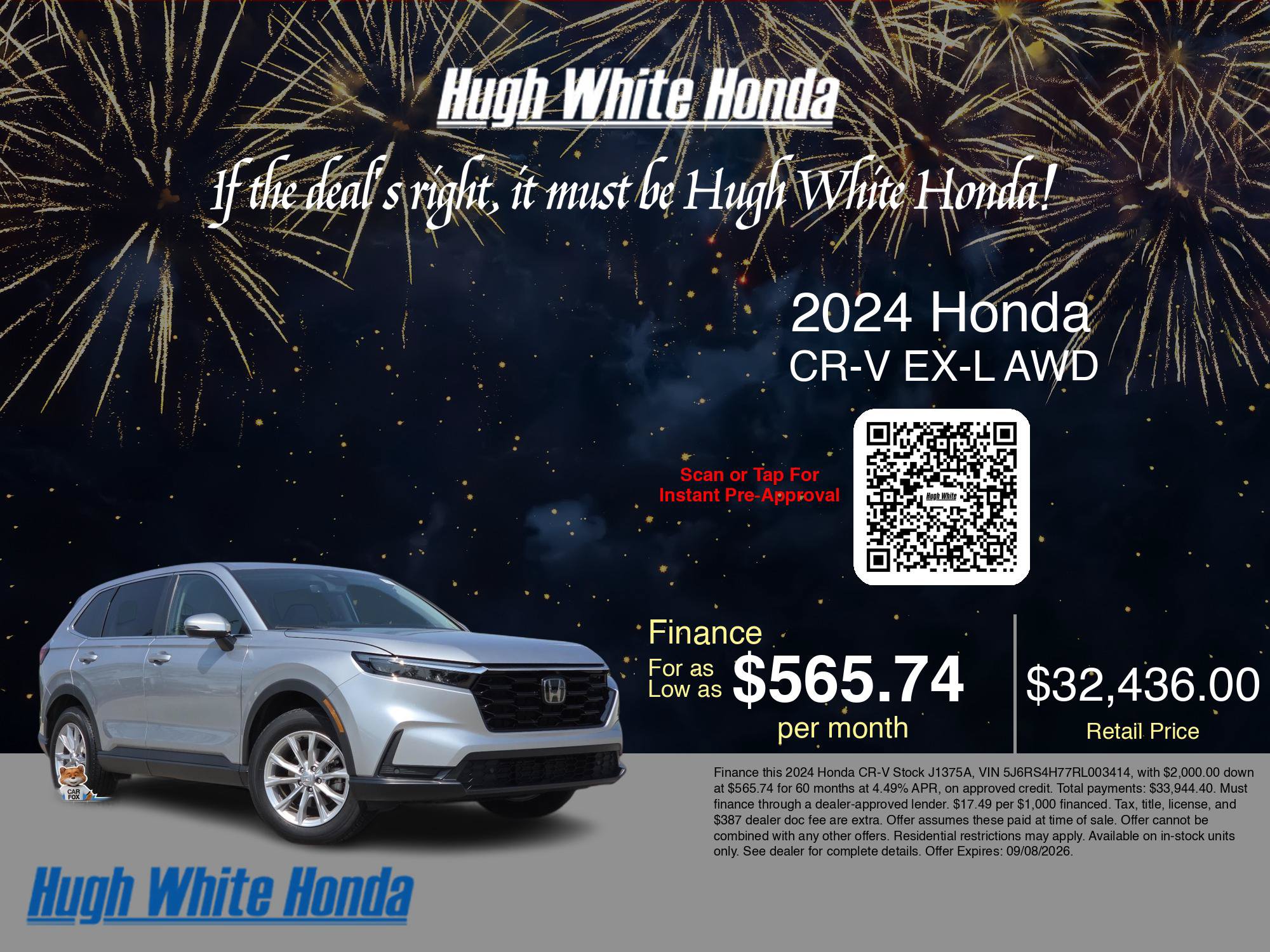 Used 2024 Honda CR-V EX-L image 3
