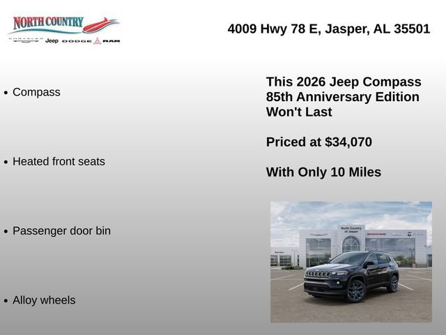 New 2026 Jeep Compass Latitude AWD/4WD image 16