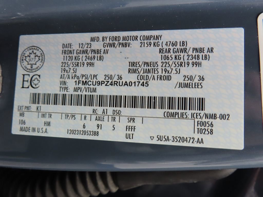 Used 2024 Ford Escape ST-Line Elite image 57