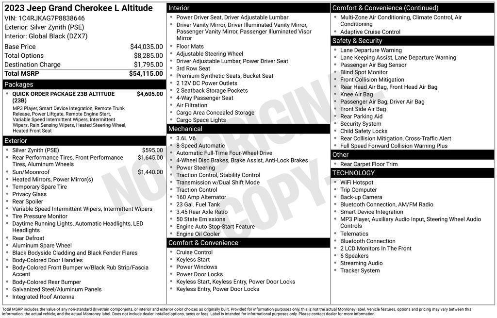 Used 2023 Jeep Grand Cherokee L Laredo