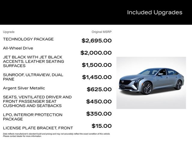New 2026 Cadillac CT5 V w/ Technology Package AWD/4WD image 3