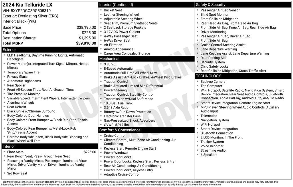 Certified 2024 Kia Telluride LX AWD/4WD image 32