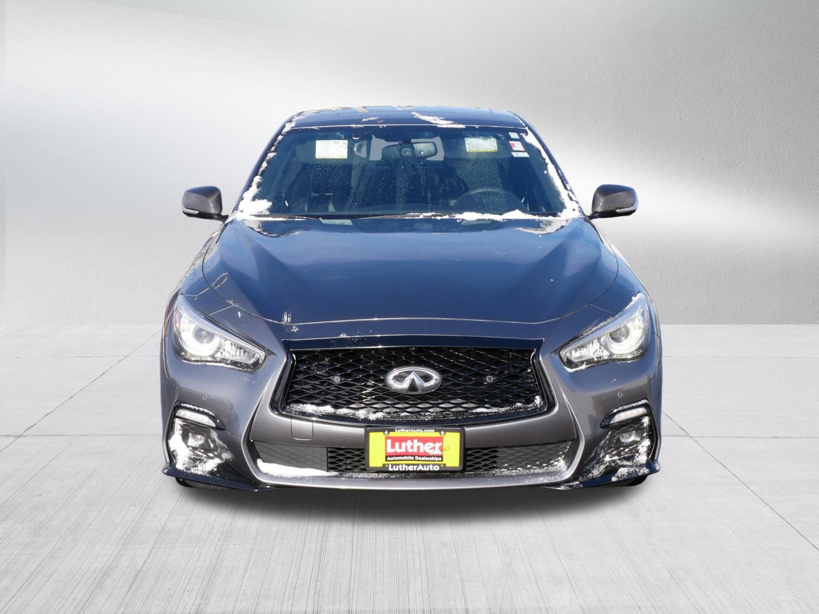 Used 2023 INFINITI Q50 Red Sport 400 w/ Carbon Fiber Package video 2