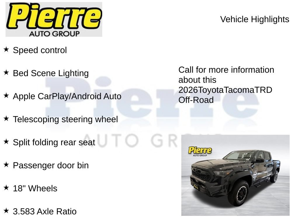 Used 2026 Toyota Tacoma TRD Off-Road AWD/4WD image 23