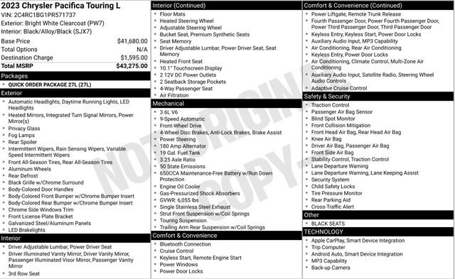 Used 2023 Chrysler Pacifica Touring-L FWD image 7