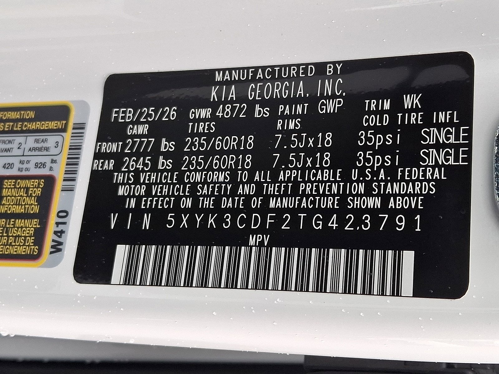 New 2026 Kia Sorento EX FWD image 19