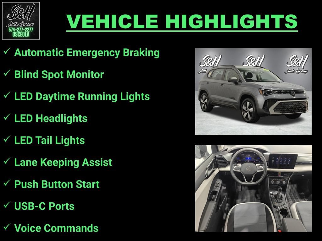 Used 2025 Volkswagen Taos S AWD/4WD image 3