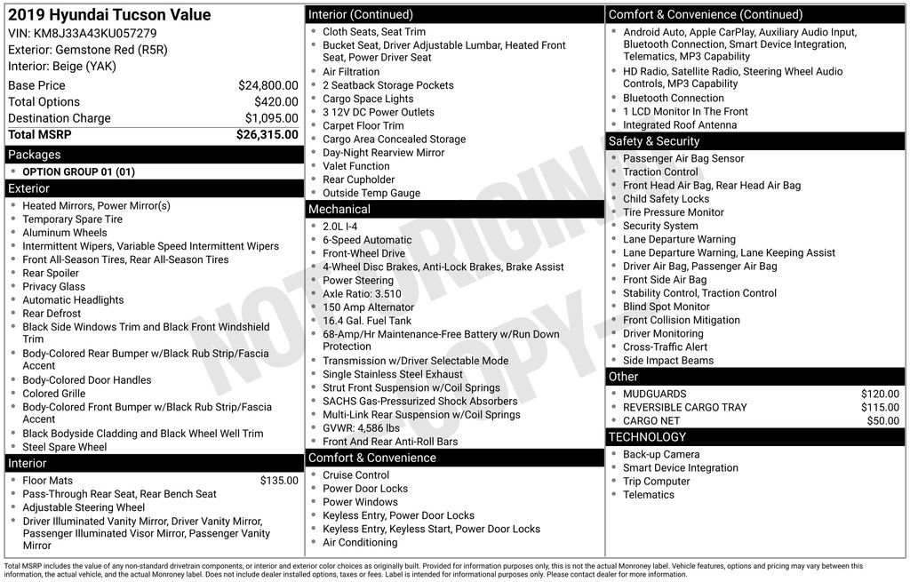 Used 2019 Hyundai Tucson Value image 12