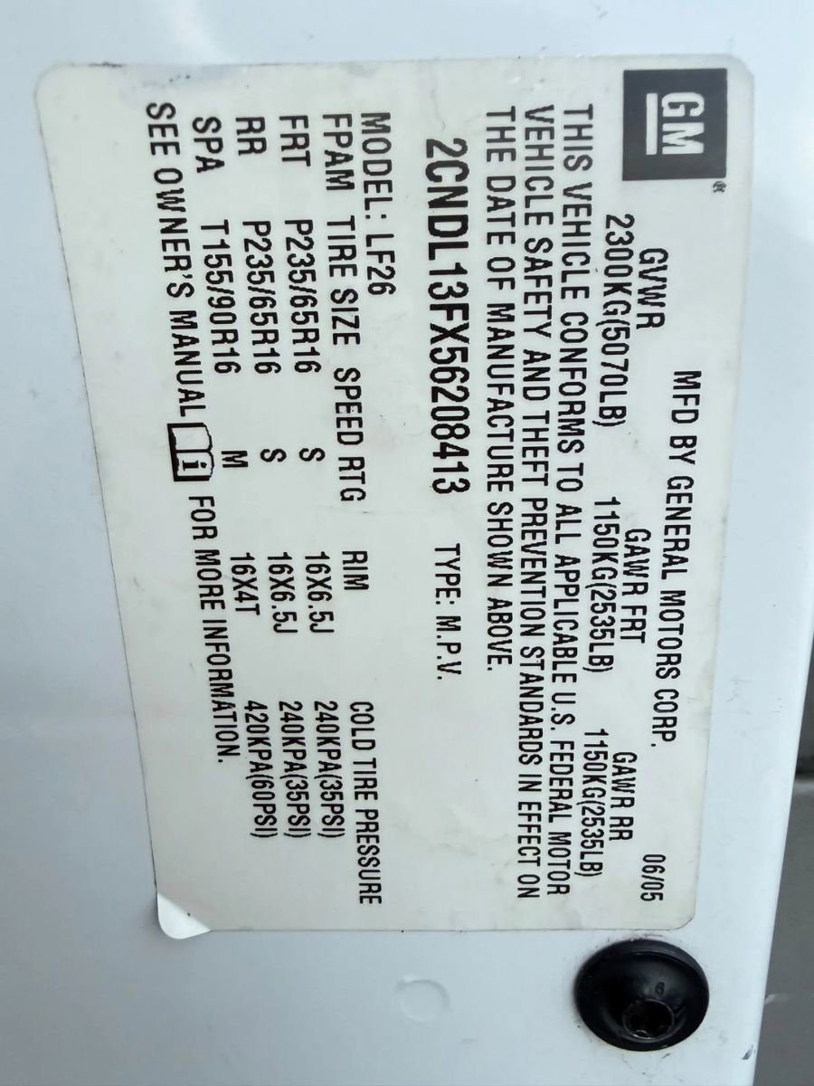 Used 2005 Chevrolet Equinox LS image 10