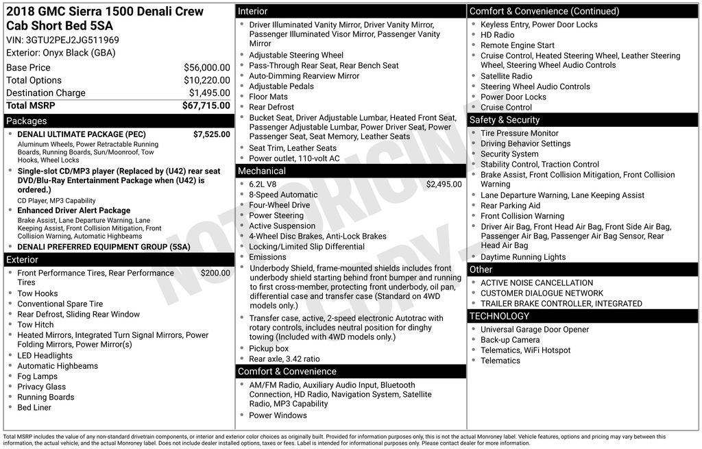 Used 2018 GMC Sierra 1500 Denali w/ Denali Ultimate Package image 2