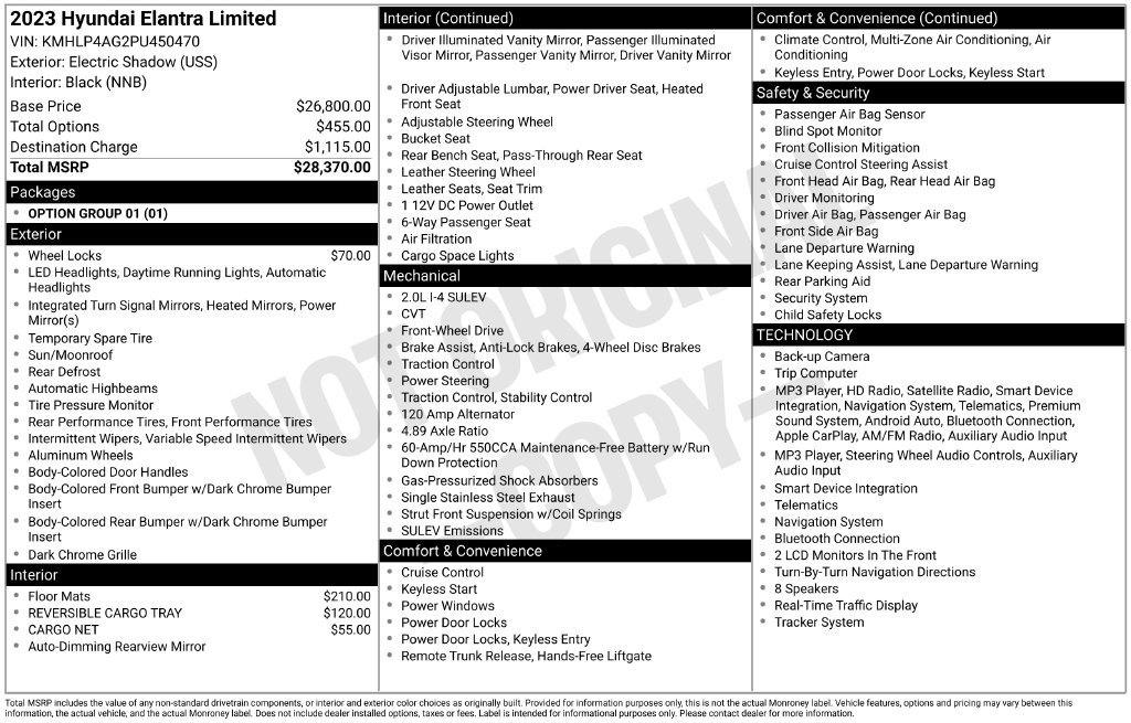 Used 2023 Hyundai Elantra Limited FWD image 31