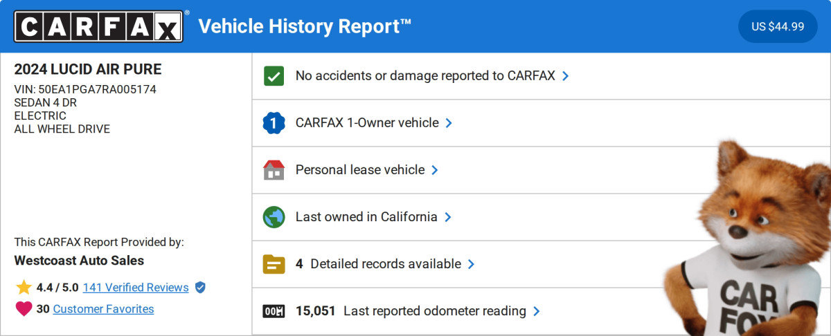 Used 2024 Lucid Air Pure image 5