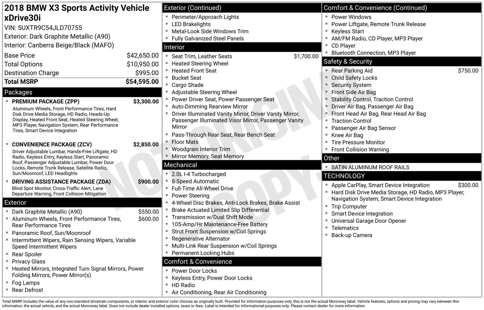 Used 2018 BMW X3 xDrive30i image 4