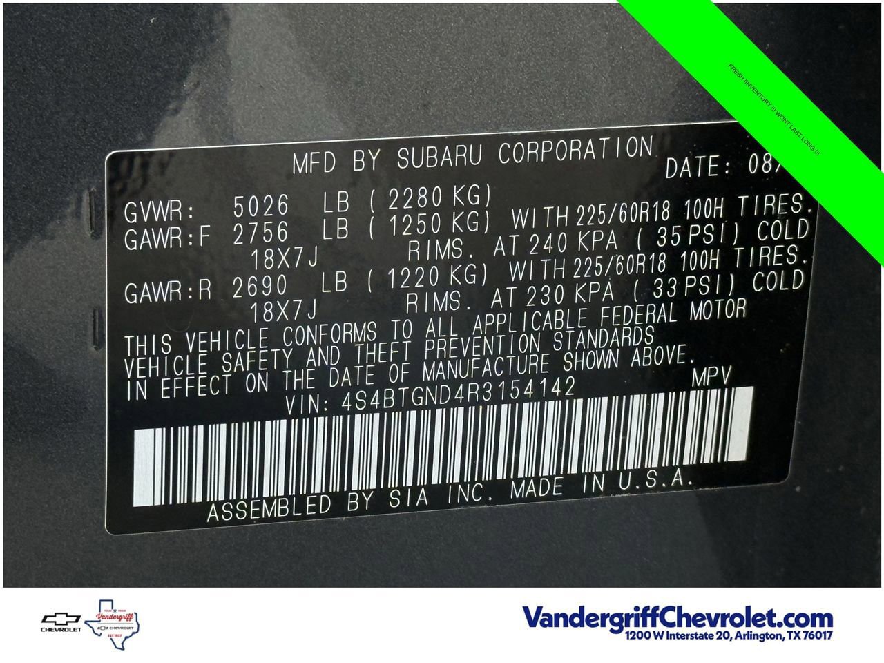 Used 2024 Subaru Outback Limited XT AWD/4WD image 25