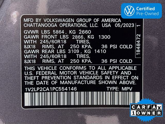 Certified 2023 Volkswagen Atlas SE image 33
