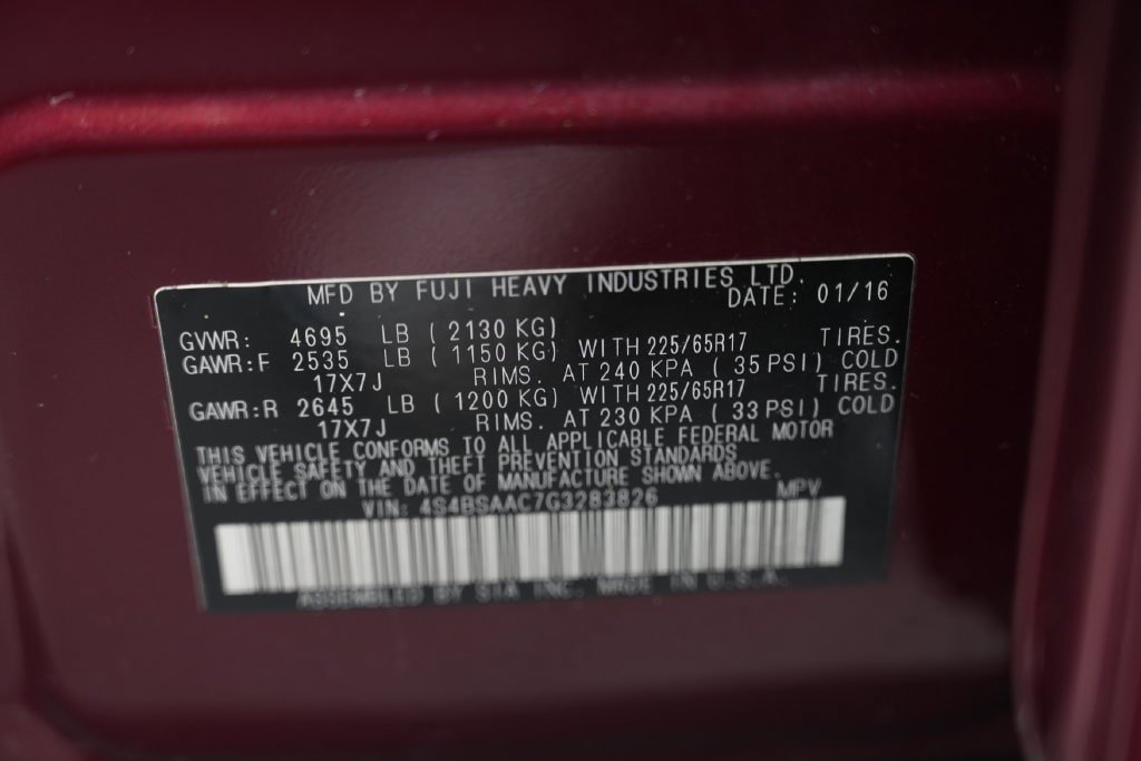 Used 2016 Subaru Outback 2.5i AWD/4WD image 59
