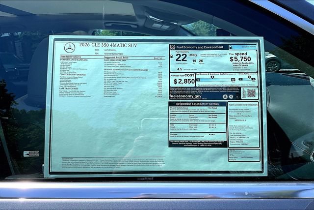 New 2026 Mercedes-Benz GLE 350 4MATIC image 17