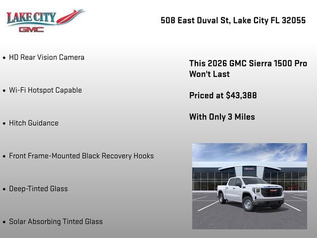 New 2026 GMC Sierra 1500 Pro w/ Pro Value Package AWD/4WD image 39