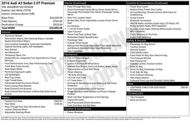 Used 2016 Audi A3 2.0T Premium image 5