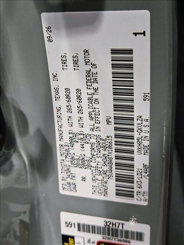 New 2026 Toyota Sequoia Limited w/ Nightshade Package AWD/4WD image 17