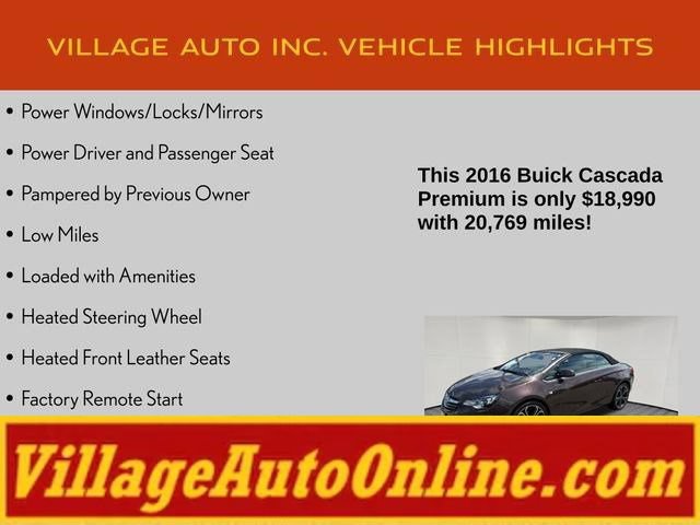 Used 2016 Buick Cascada Premium FWD image 16