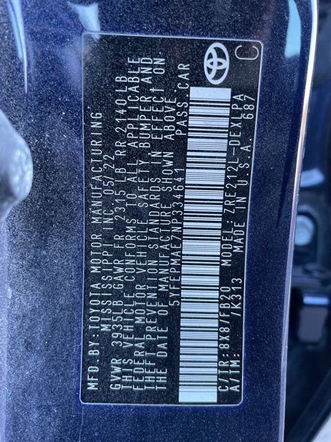 Used 2022 Toyota Corolla LE w/ Carpet Mat Package (TMS) FWD image 34