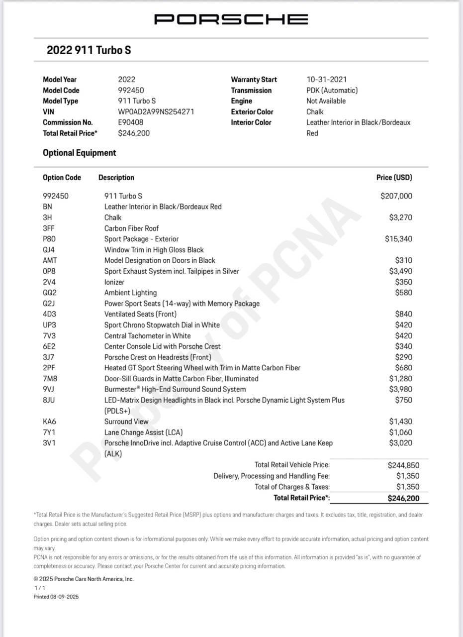 Used 2022 Porsche 911 Turbo S image 15
