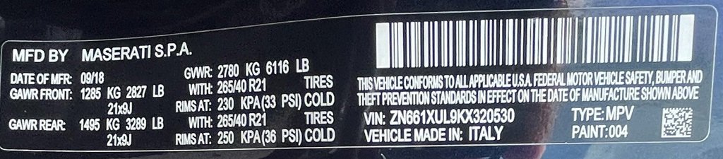 Used 2019 Maserati Levante GranLusso image 37