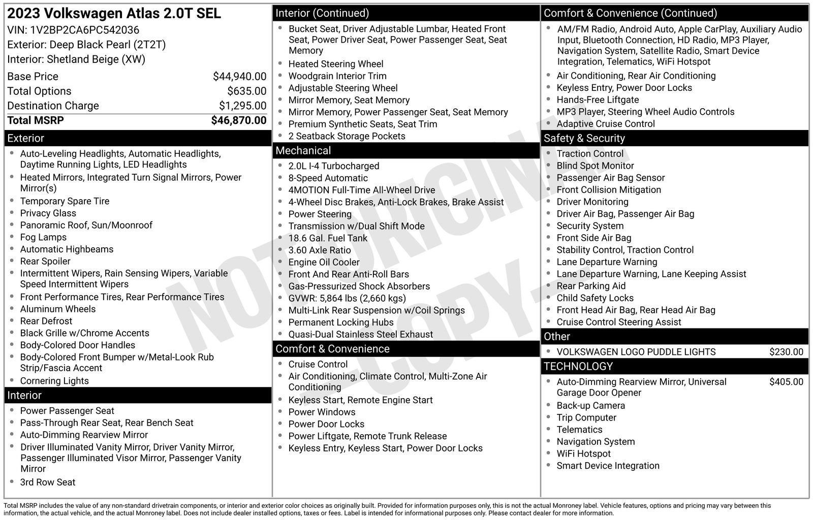 Used 2023 Volkswagen Atlas SEL image 18