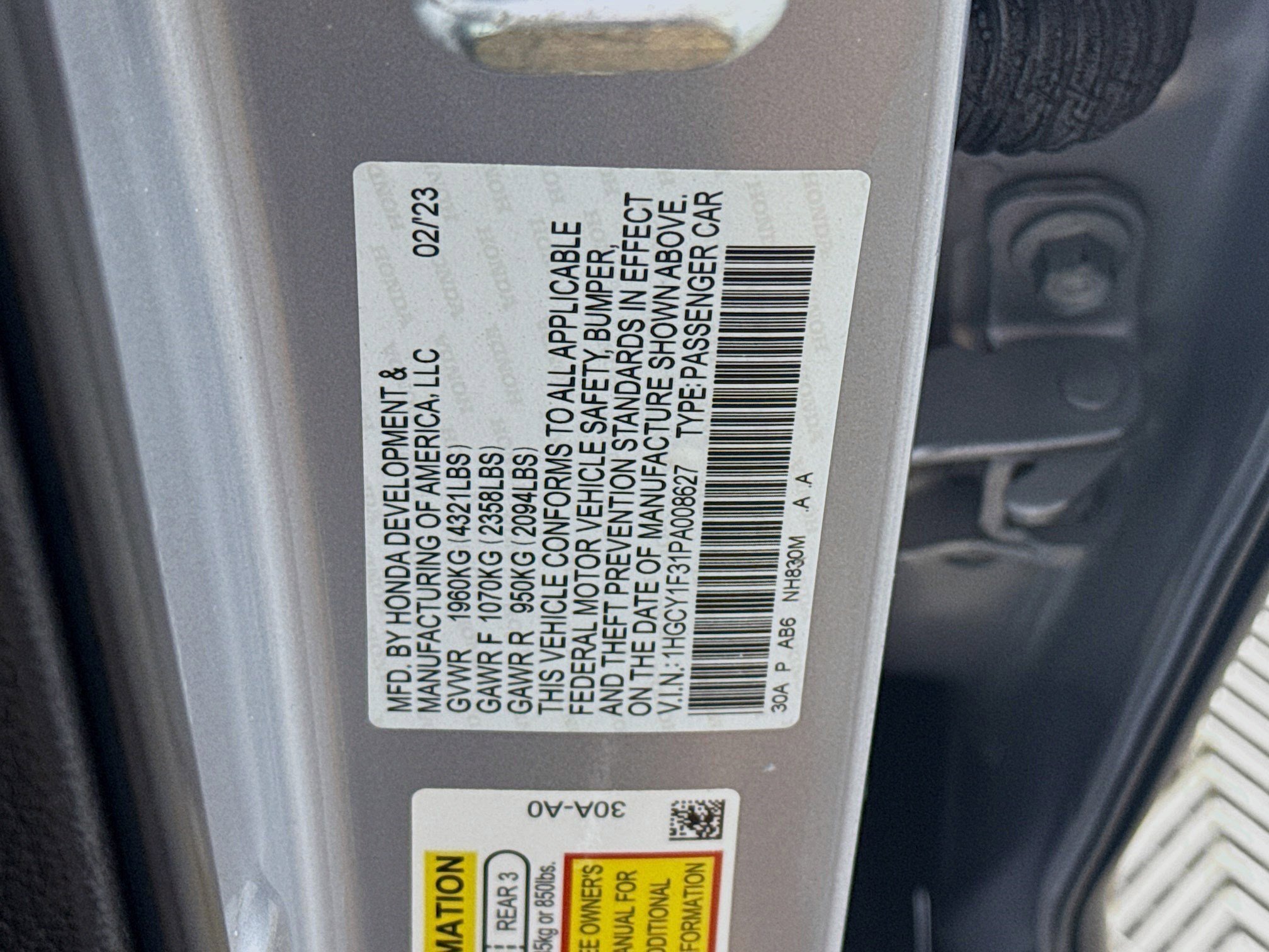 Used 2023 Honda Accord EX image 40