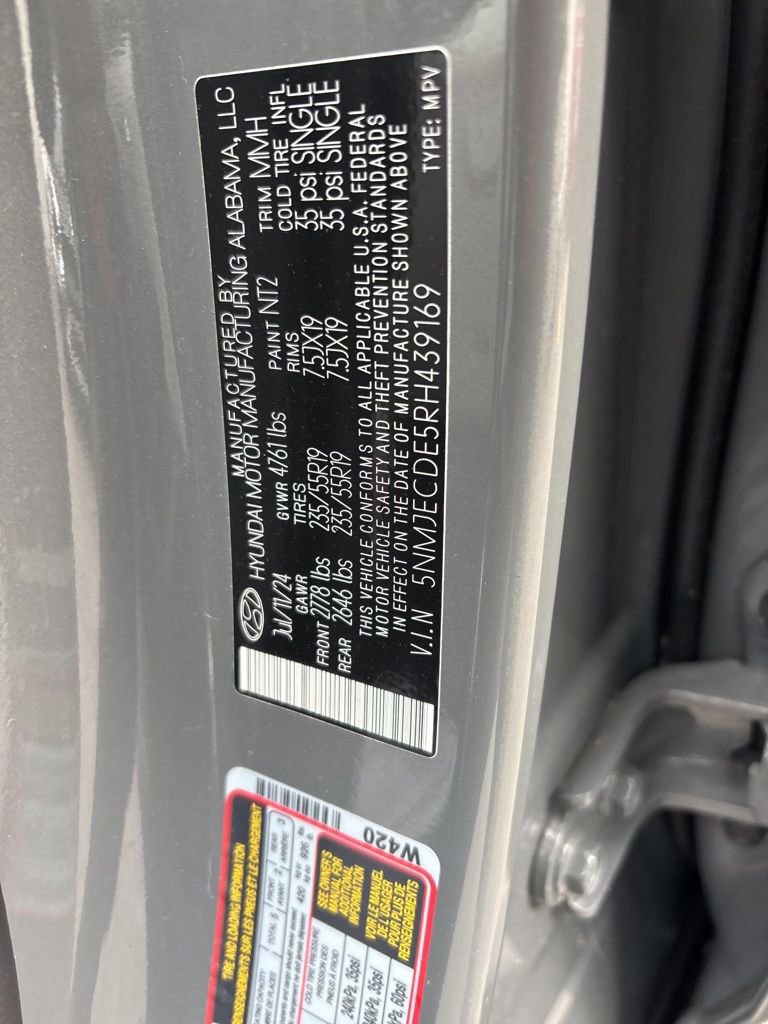 Certified 2024 Hyundai Tucson Limited AWD/4WD image 12