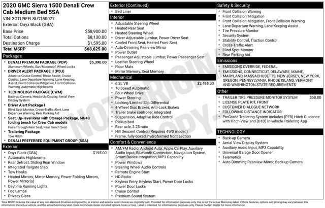 Used 2020 GMC Sierra 1500 Denali w/ Denali Premium Package image 15